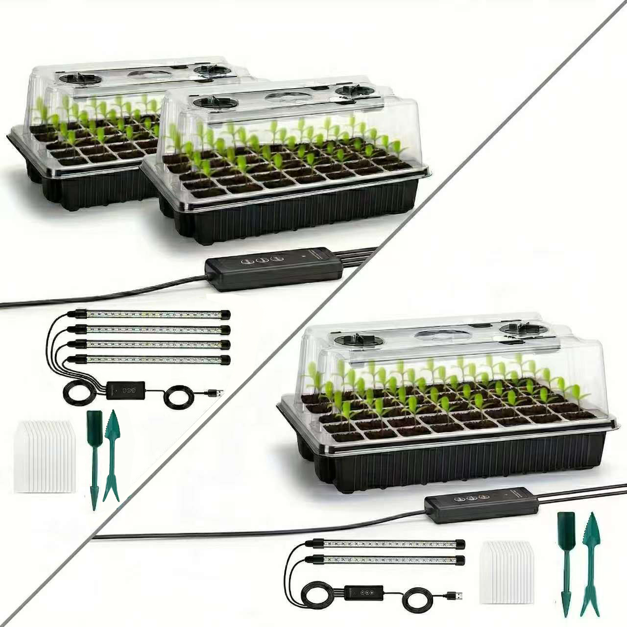 Dome Propagation Kit - 40/Cell Seed Starter Kit with Grow