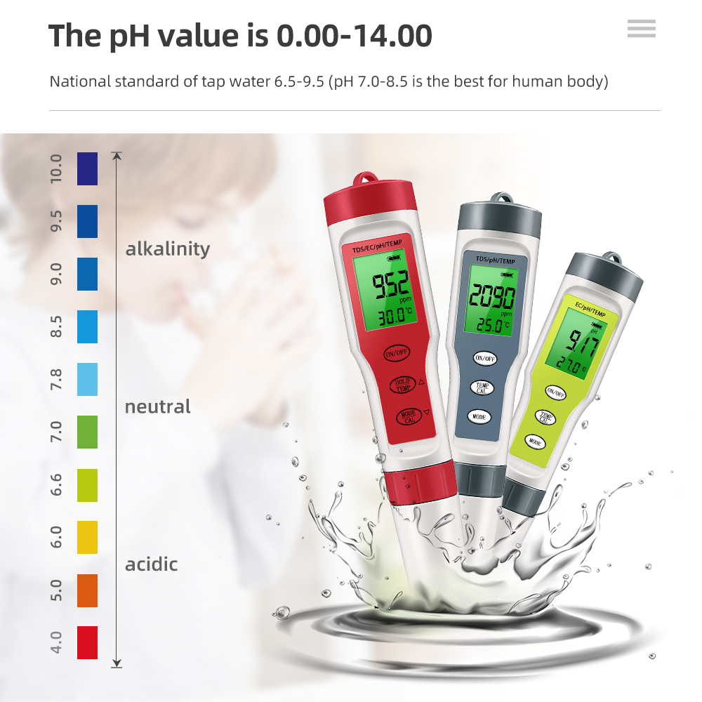 Ec Meter Digital - Digital Water Quality Monitor Tester TDS