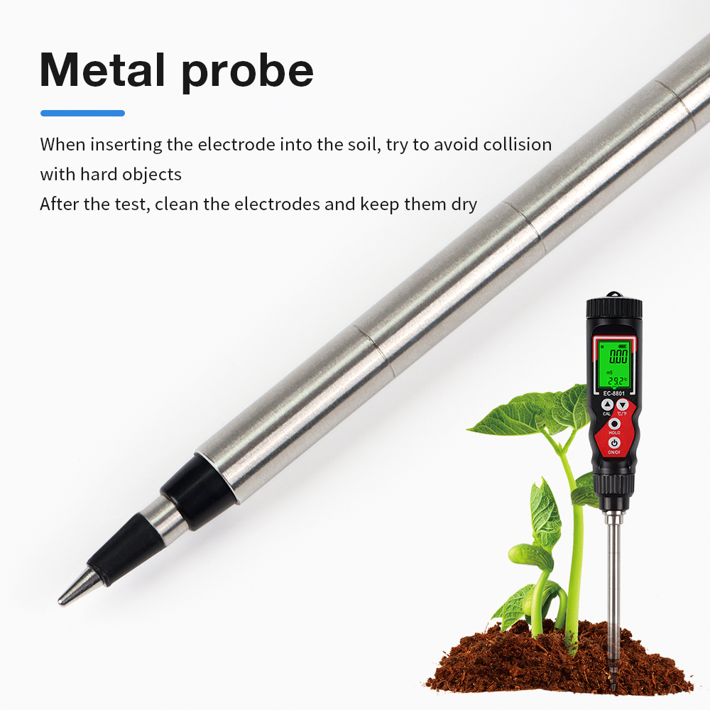 EC-8801 Portable Soil EC Meter - Ec Meter Digital reseña y precio