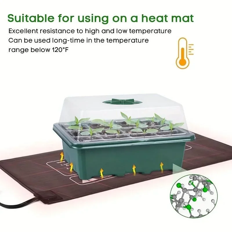 12Grids Seedling Trays Seed St - Dome Propagation Kit reseña y precio