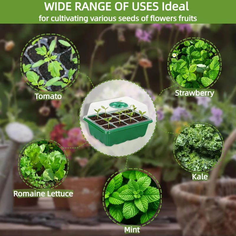 Seed Starter Tray Mini Greenho - Dome Propagation Kit reseña y precio