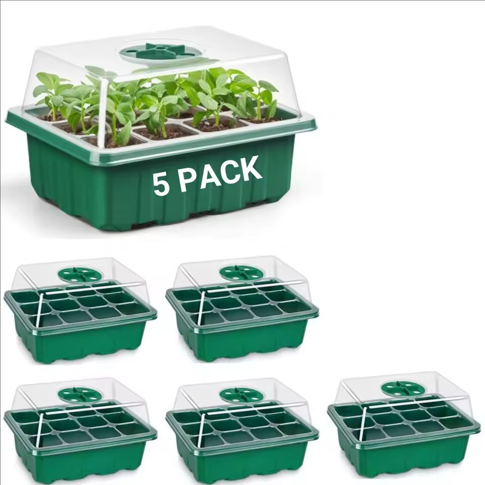 10pcs/5pcs Seedling Trays Seed - Dome Propagation Kit reseña y precio