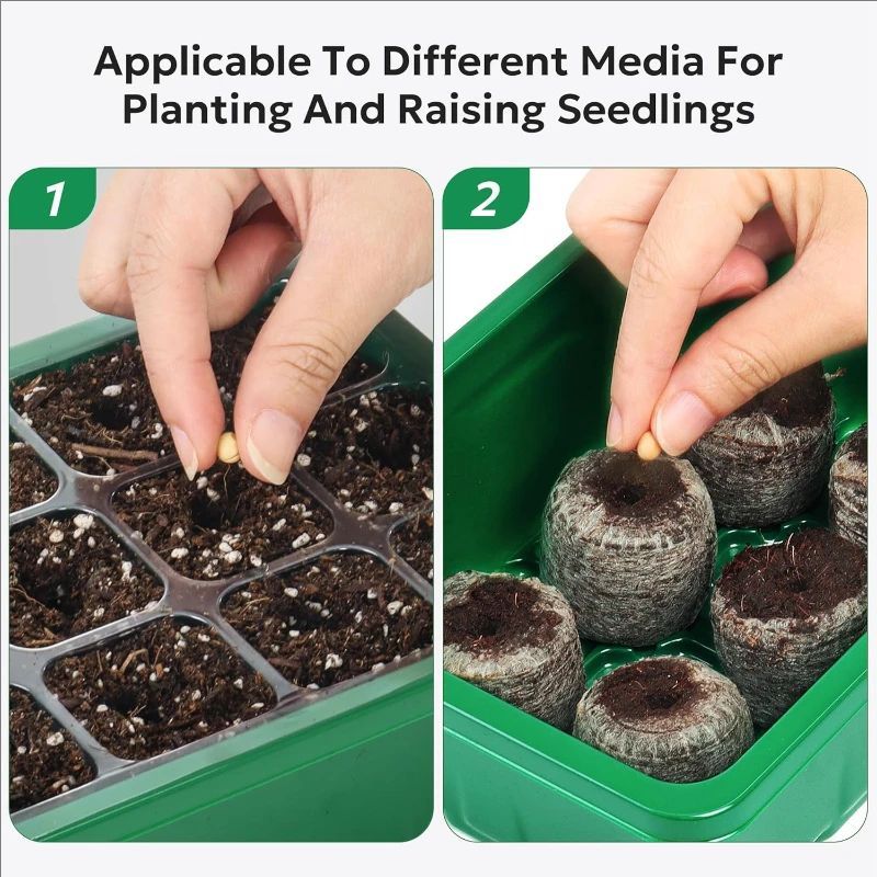 10pcs/5pcs Seedling Trays Seed - Dome Propagation Kit reseña y precio