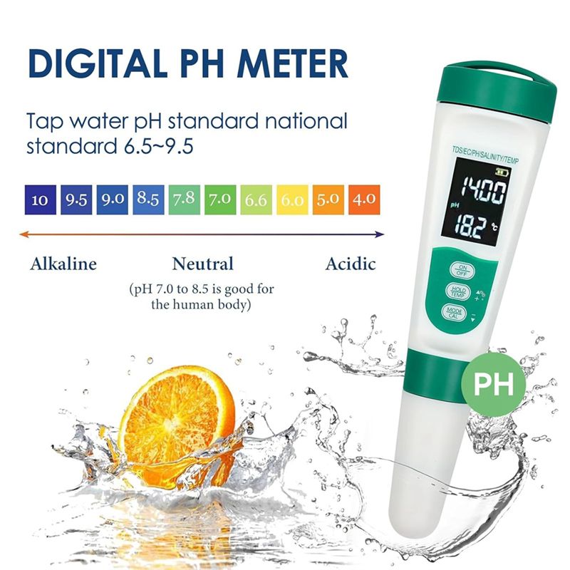 AT02-5 In1 Digital PH Meter Hi - Ec Meter Digital reseña y precio