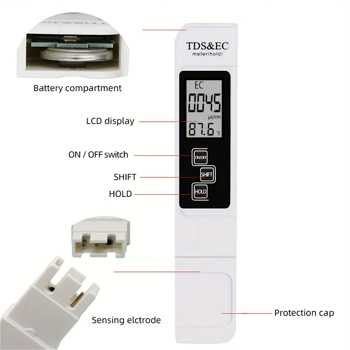 3in1 Water Quality Detection P - Ec Meter Digital reseña y precio