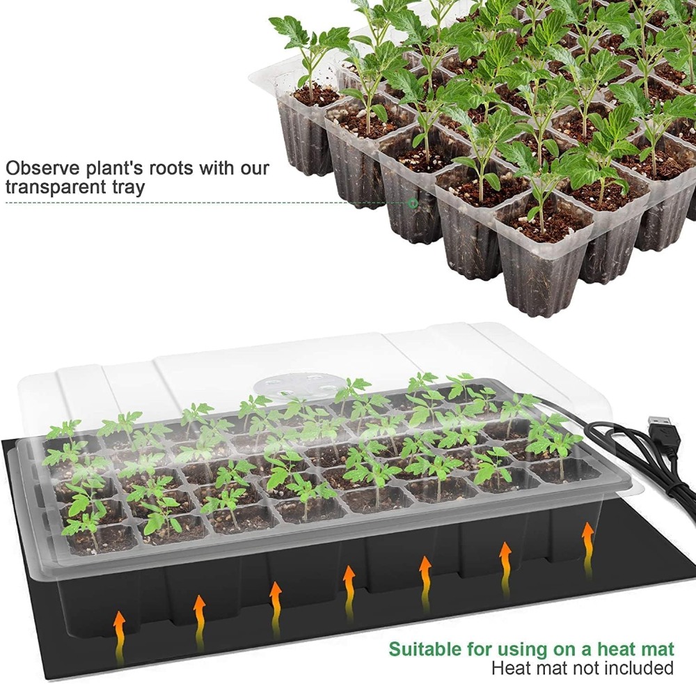 Seedling Trays Starter Kit, 5- - Dome Propagation Kit reseña y precio