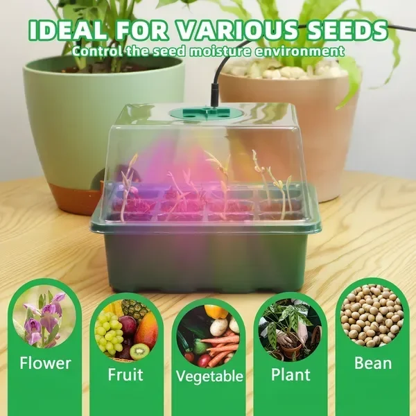 5-Pack Seed Starter Kit with L - Dome Propagation Kit reseña y precio