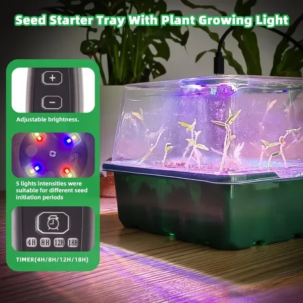 5-Pack Seed Starter Kit with L - Dome Propagation Kit reseña y precio