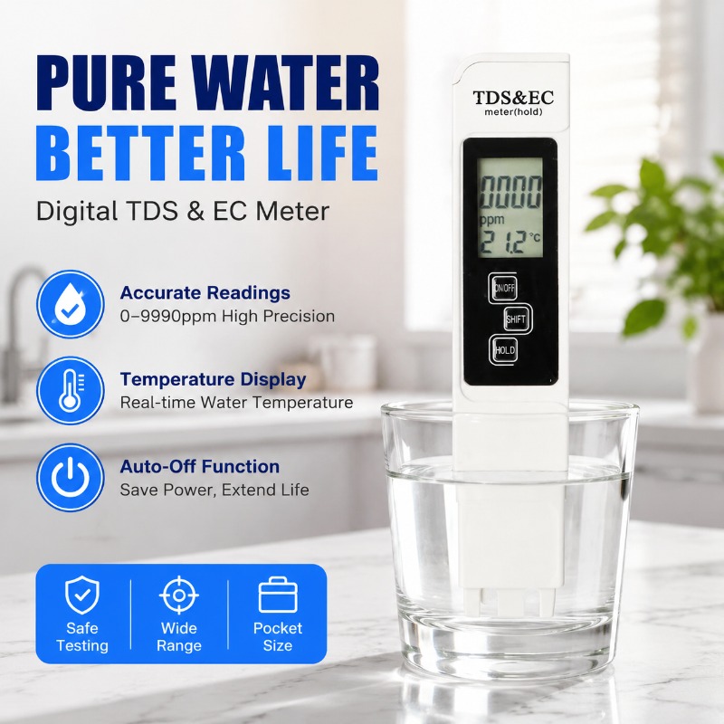 White Digital Water Quality Te - Ec Meter Digital reseña y precio