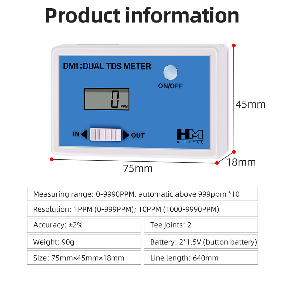 Digital Water Quality Tester D - Ec Meter Digital reseña y precio