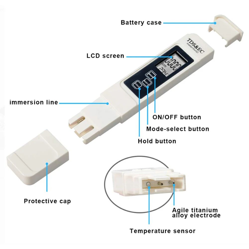 Digital TDS EC Water Tester Me - Ec Meter Digital reseña y precio