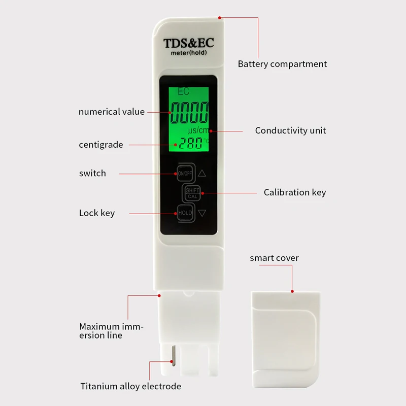 3 in 1 Water TDS Meter EC Cond - Ec Meter Digital reseña y precio