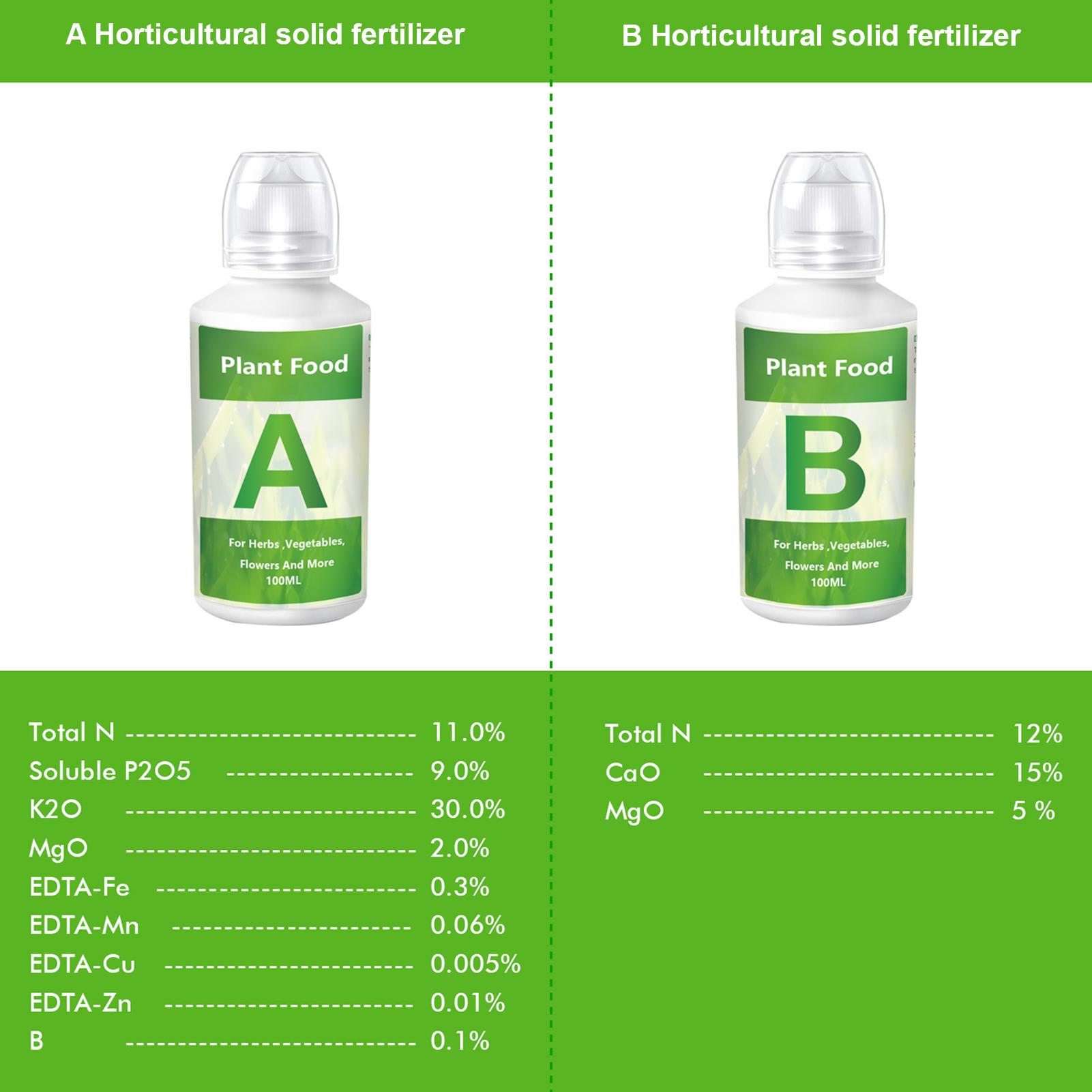 Hydroponic Nutrients Fertilize - Nutrient Solution Ab reseña y precio