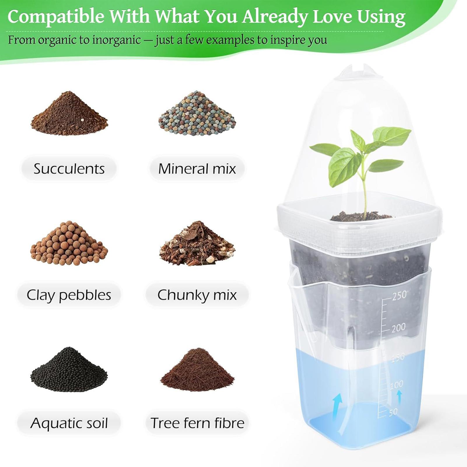 Self Watering Pots 12Pcs Seed  - Dome Propagation Kit reseña y precio