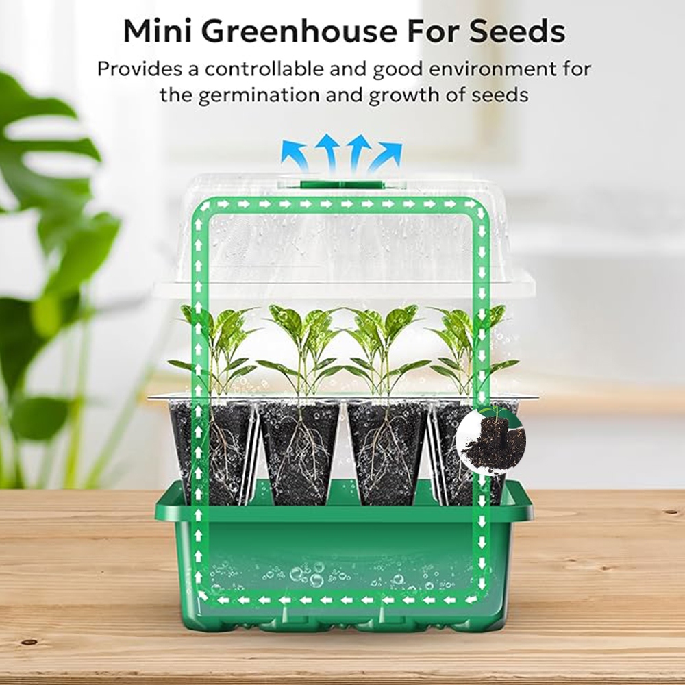 10pcs/set Seedling Trays Seed  - Dome Propagation Kit reseña y precio