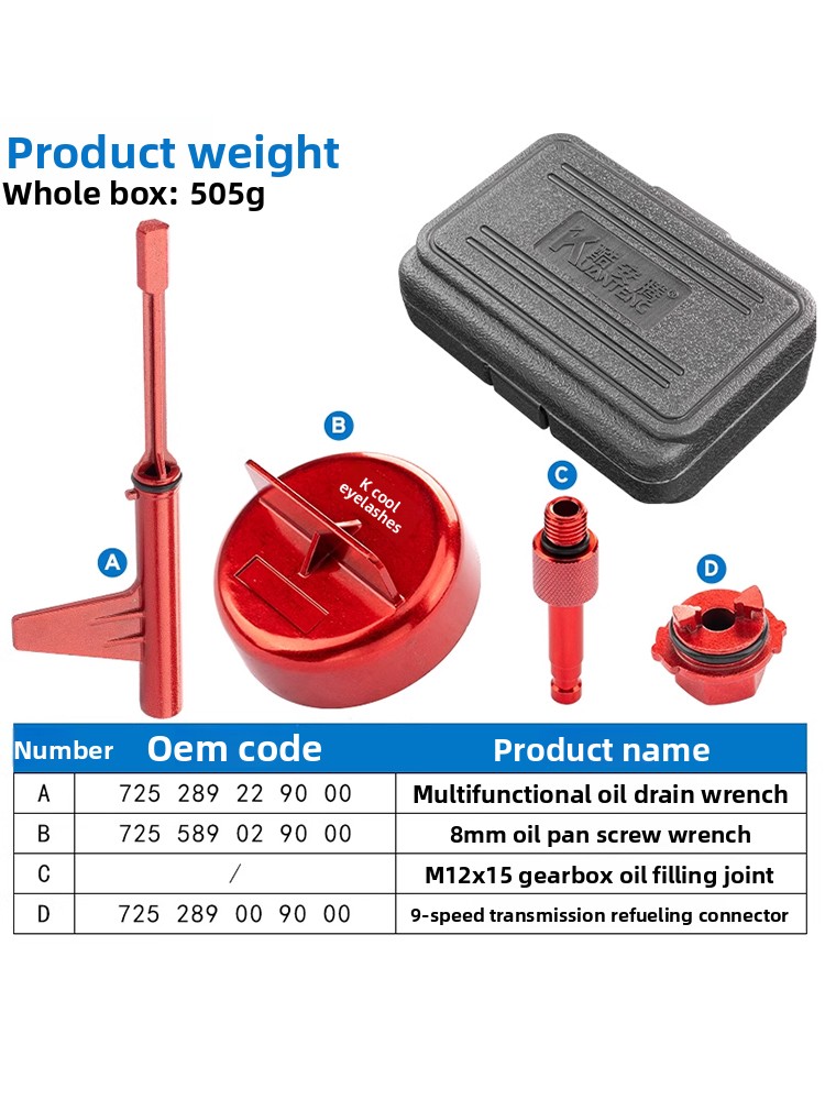 Transmission Oil Filler Replac - Drain Filler Kit reseña y precio