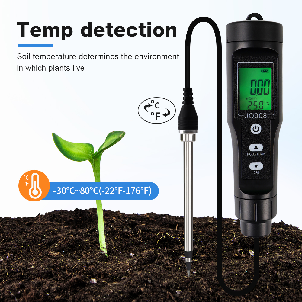 2 in 1 Soil EC/Temp Detector H - Ec Meter Digital reseña y precio
