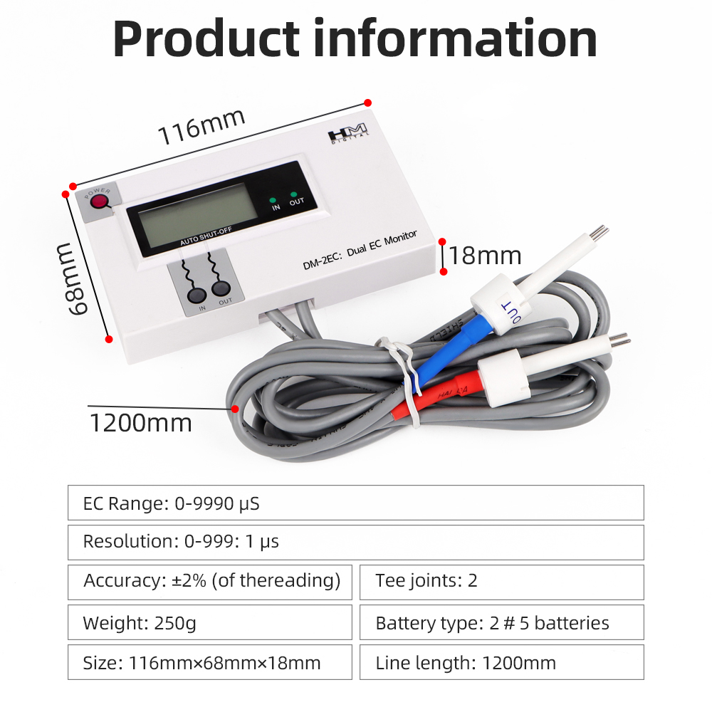 Digital Water Quality Tester D - Ec Meter Digital reseña y precio